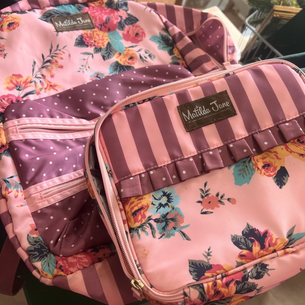Matilda Jane Backpack and matching lunch box.